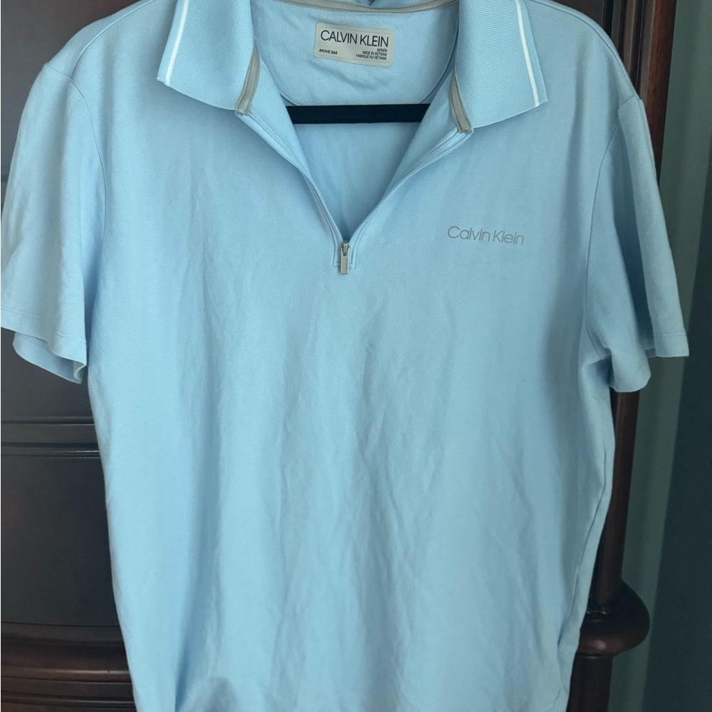 Calvin Klein Sky Blue Men's Polo Shirt